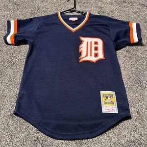 Mitchell & Ness Navy and Orange Jersey